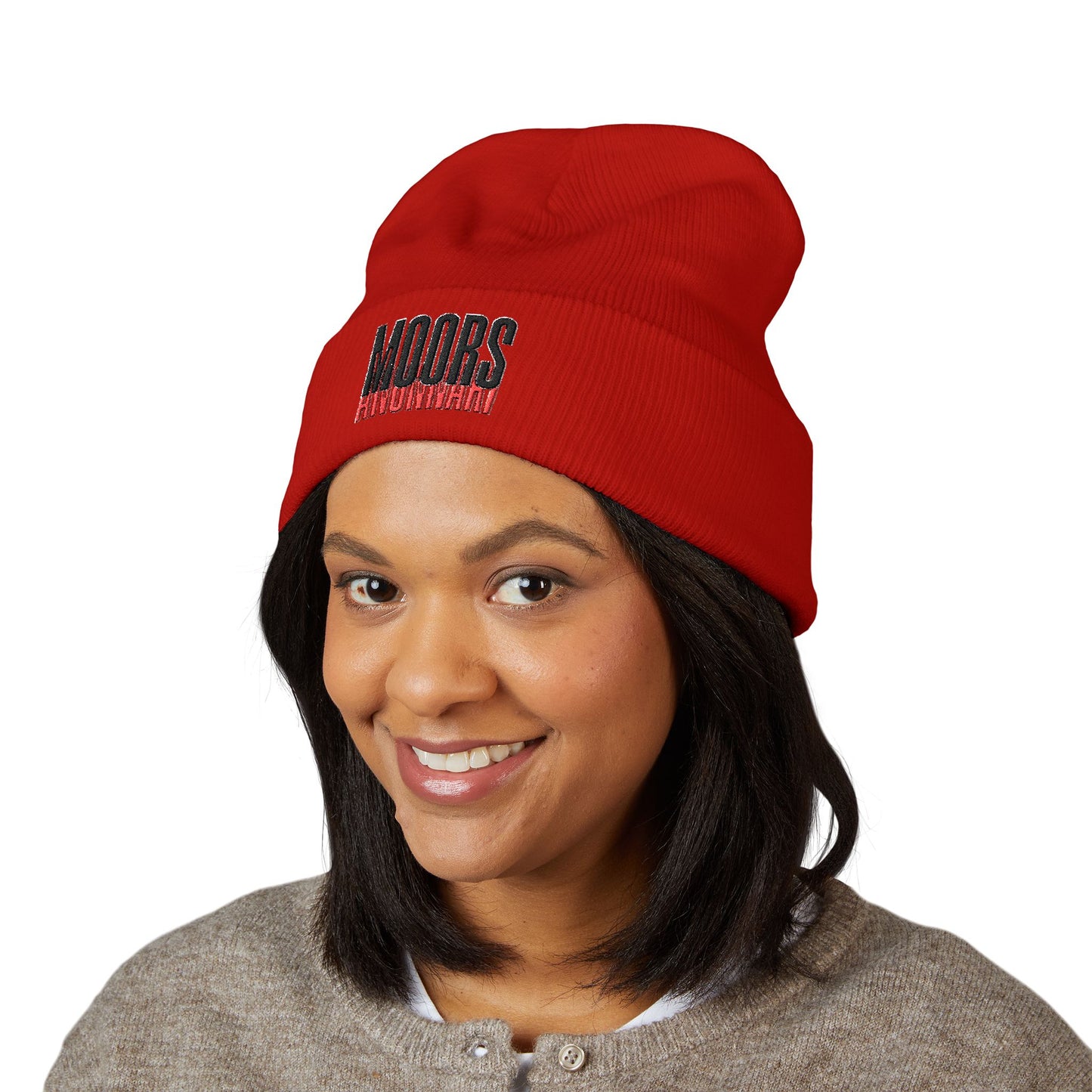 Stylish Embroidered Cuffed Beanie - Cozy Unisex Winter Hat, Fashion Accessory, Ideal Gift, Streetwear Essential
