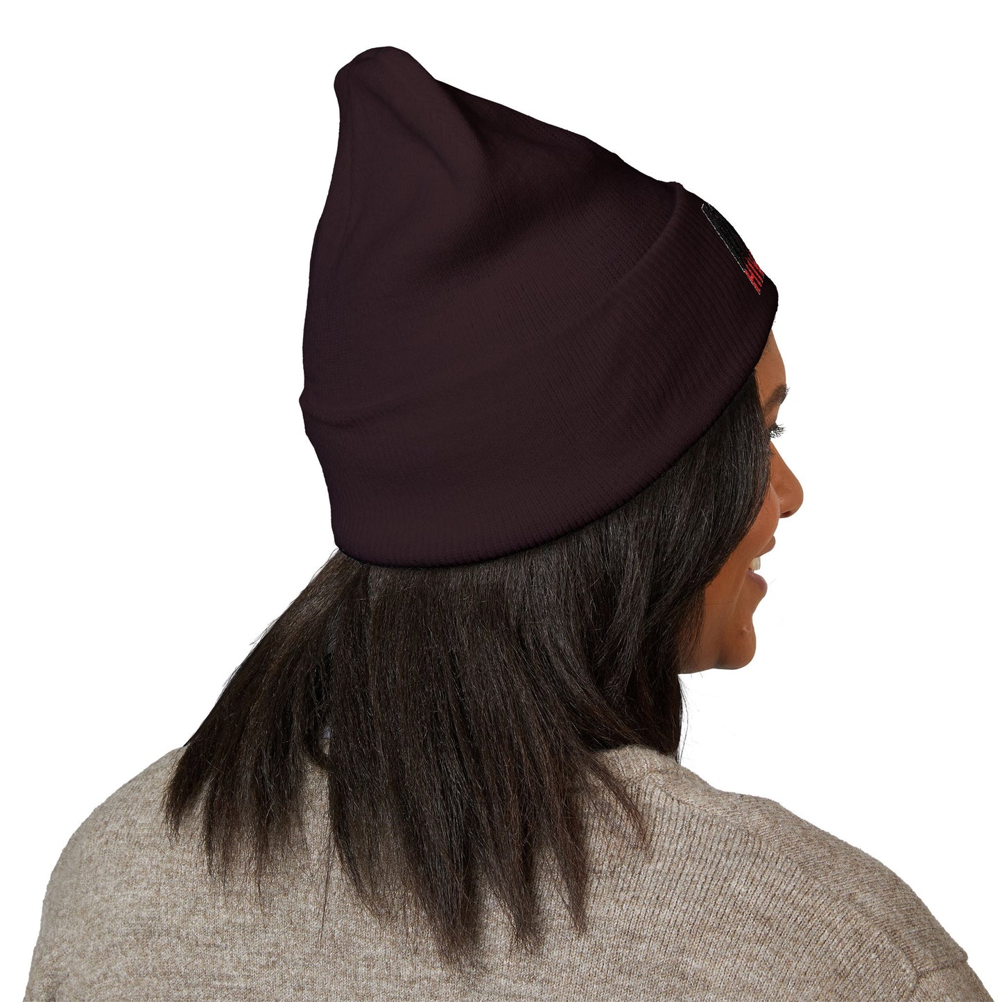 Stylish Embroidered Cuffed Beanie - Cozy Unisex Winter Hat, Fashion Accessory, Ideal Gift, Streetwear Essential