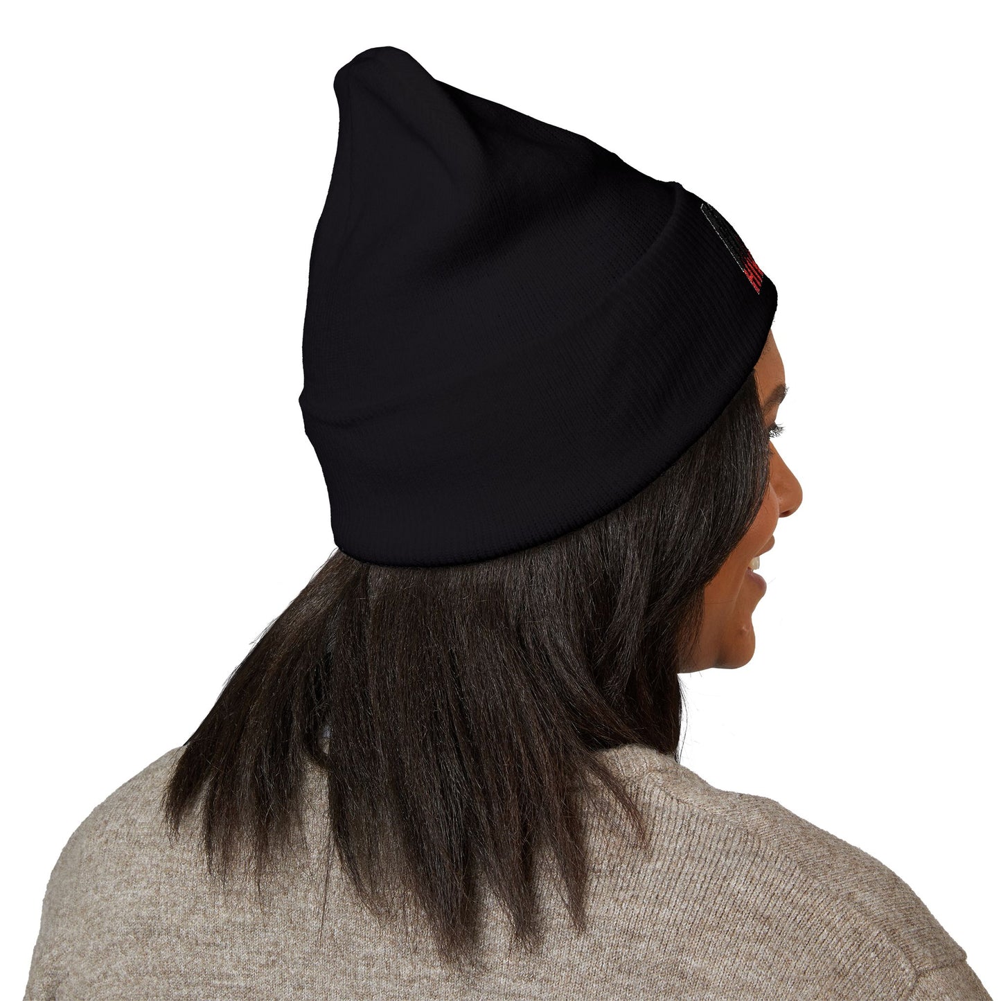 Stylish Embroidered Cuffed Beanie - Cozy Unisex Winter Hat, Fashion Accessory, Ideal Gift, Streetwear Essential