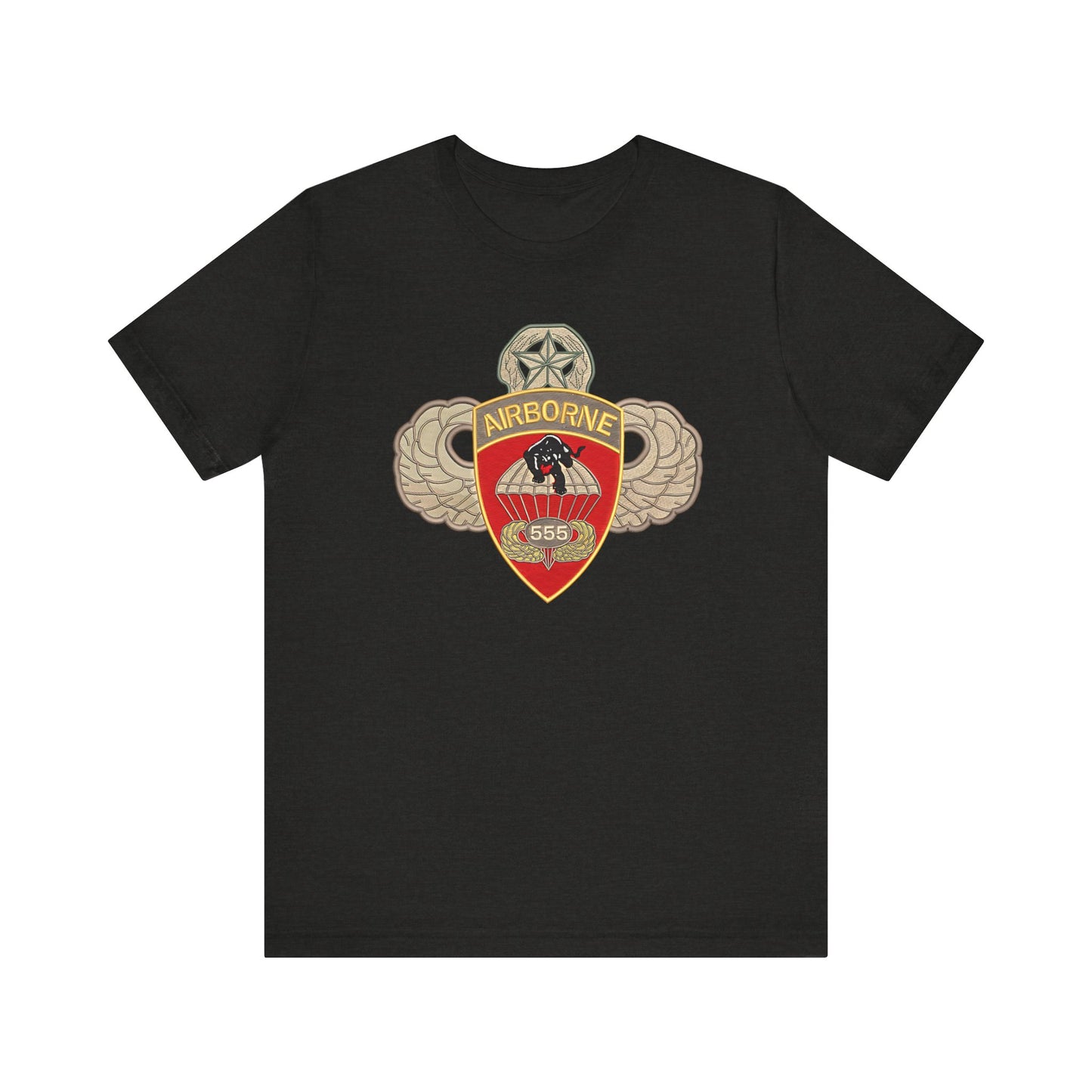 Airborne Spirit Unisex Tee, Military Appreciation Shirt, Casual Wear, Gift for Veterans, Patriotic T-Shirt