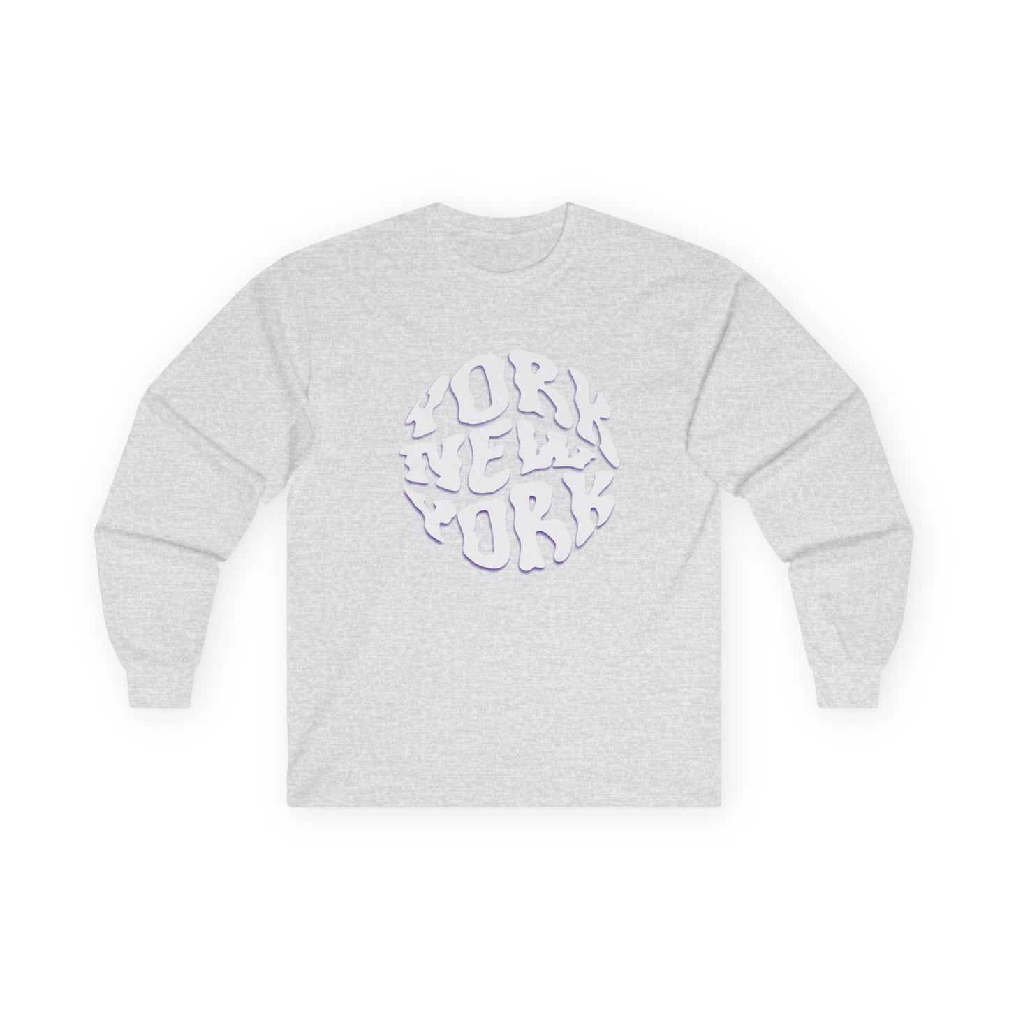 New York Long Sleeve Tee | Casual Summer Top, Gift for Beach Lovers, Vacation Souvenir, Unisex Tee, Summer Wear