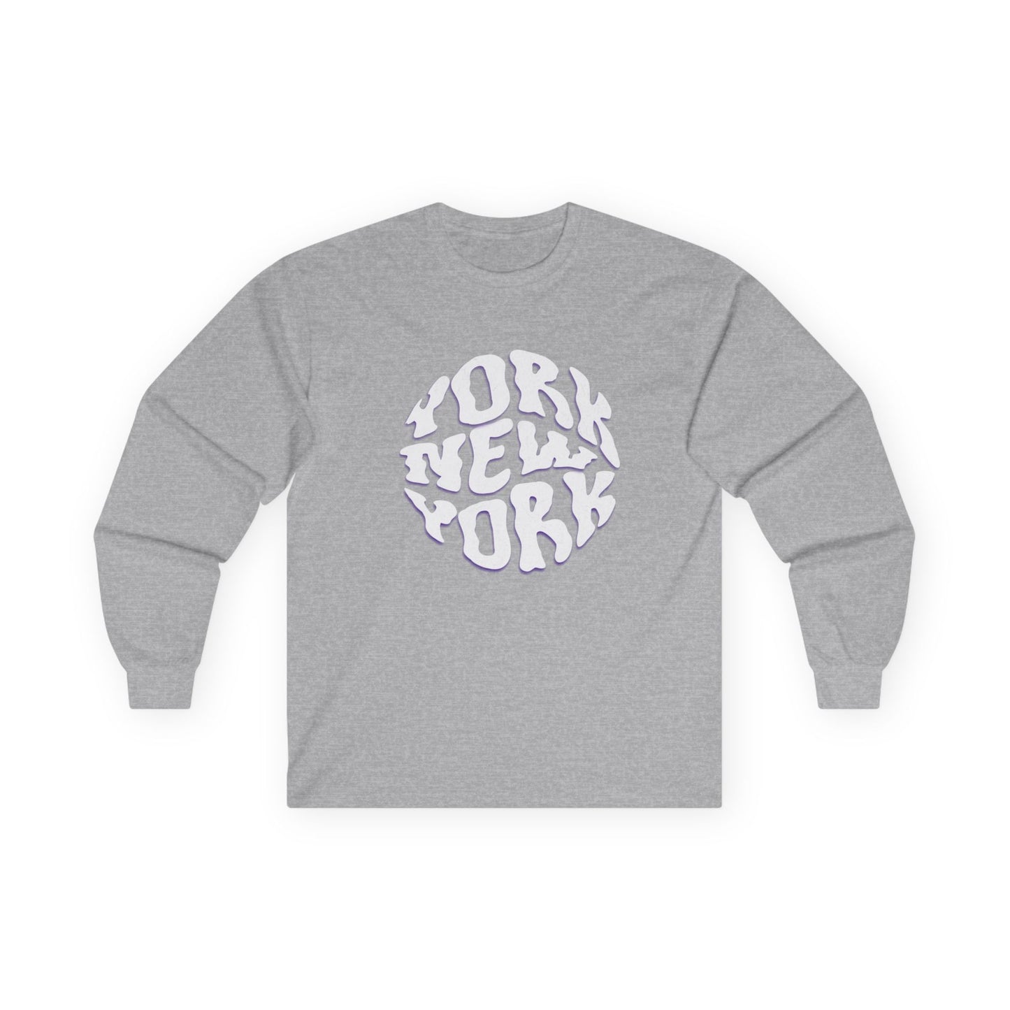 New York Long Sleeve Tee | Casual Summer Top, Gift for Beach Lovers, Vacation Souvenir, Unisex Tee, Summer Wear
