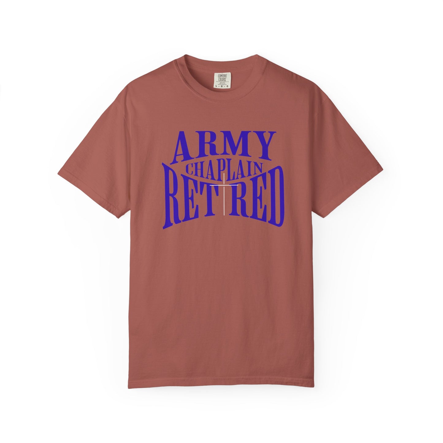Army Chaplain Retired T-Shirt - Garment-Dyed Unisex Tee, Perfect for Veterans, Retirement Gift, Casual Style, Army Apparel