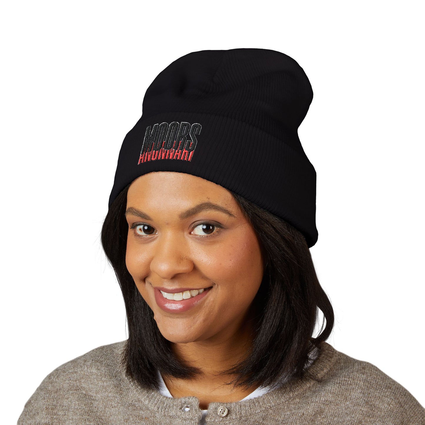 Stylish Embroidered Cuffed Beanie - Cozy Unisex Winter Hat, Fashion Accessory, Ideal Gift, Streetwear Essential
