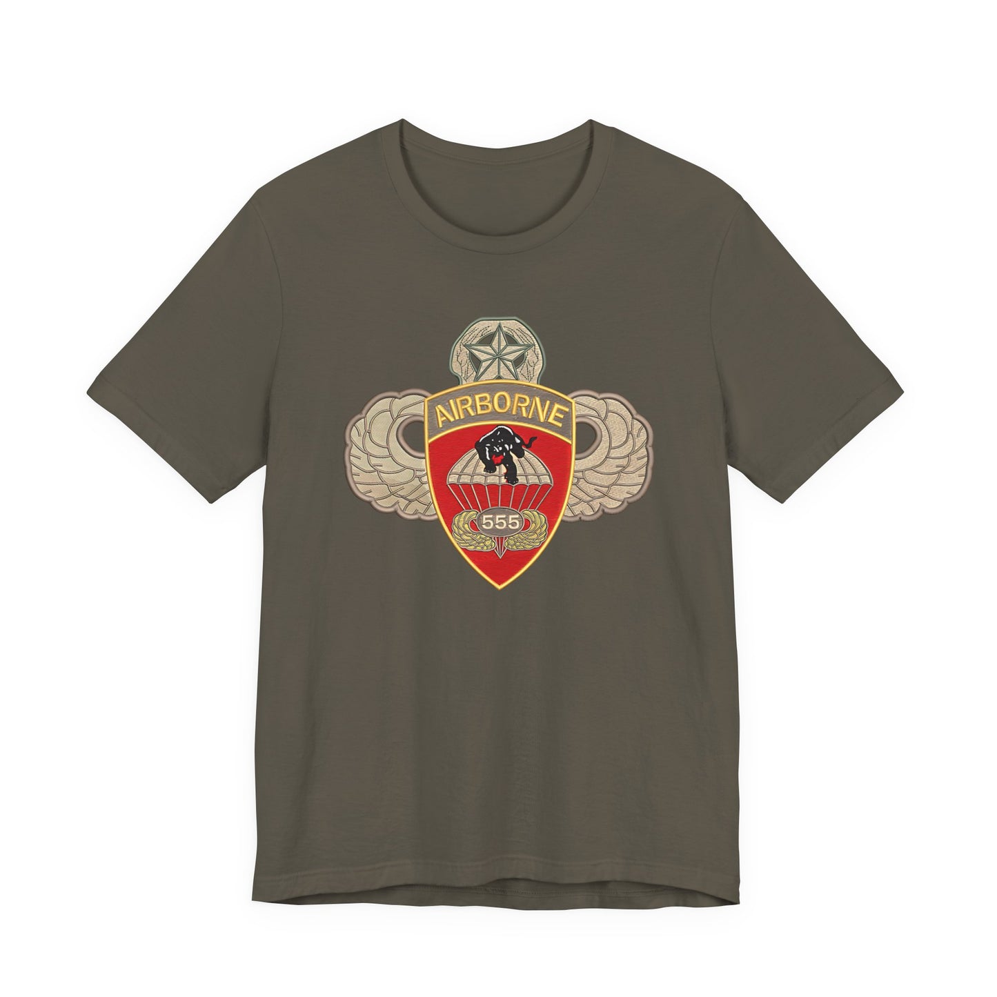 Airborne Spirit Unisex Tee, Military Appreciation Shirt, Casual Wear, Gift for Veterans, Patriotic T-Shirt