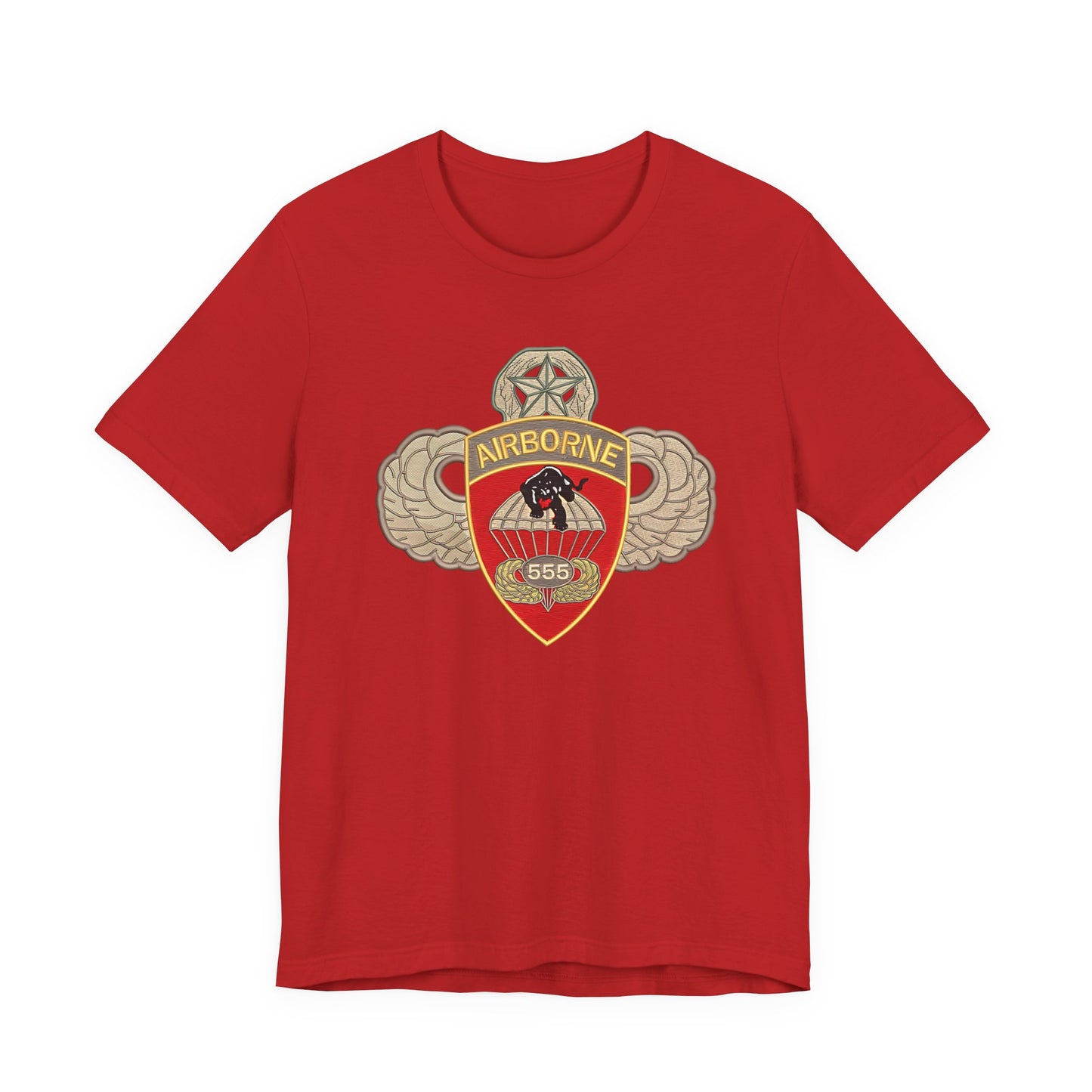 Airborne Spirit Unisex Tee, Military Appreciation Shirt, Casual Wear, Gift for Veterans, Patriotic T-Shirt