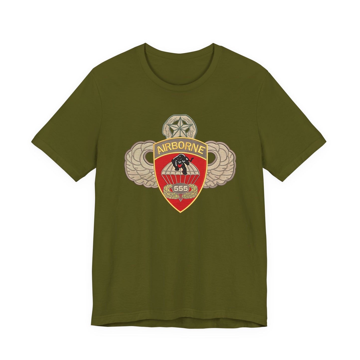 Airborne Spirit Unisex Tee, Military Appreciation Shirt, Casual Wear, Gift for Veterans, Patriotic T-Shirt