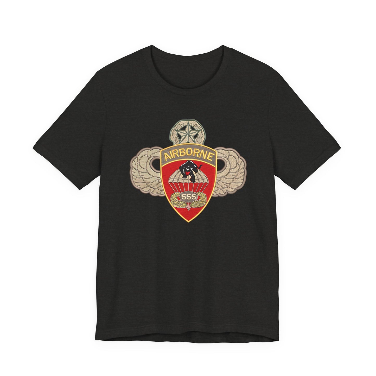 Airborne Spirit Unisex Tee, Military Appreciation Shirt, Casual Wear, Gift for Veterans, Patriotic T-Shirt