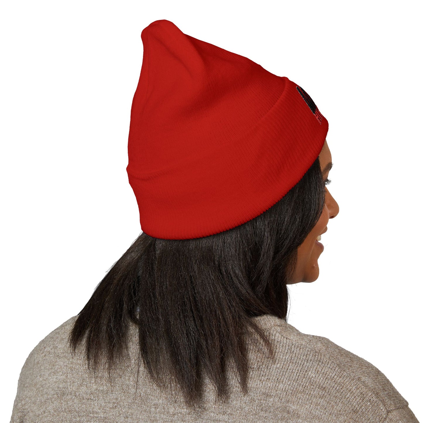 Stylish Embroidered Cuffed Beanie - Cozy Unisex Winter Hat, Fashion Accessory, Ideal Gift, Streetwear Essential