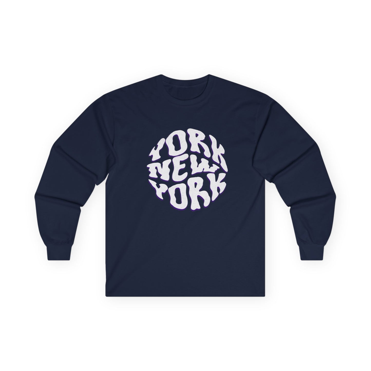 New York Long Sleeve Tee | Casual Summer Top, Gift for Beach Lovers, Vacation Souvenir, Unisex Tee, Summer Wear