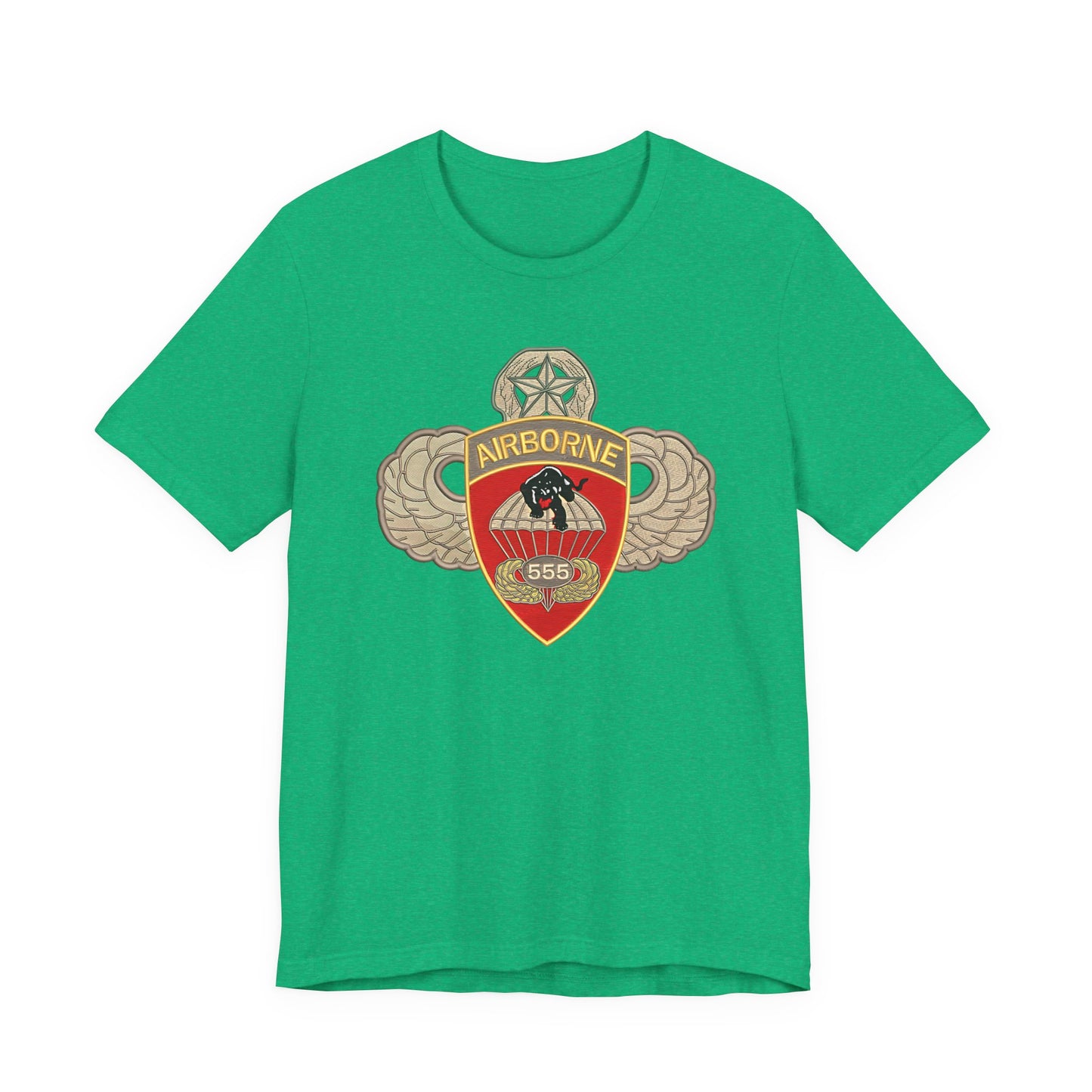 Airborne Spirit Unisex Tee, Military Appreciation Shirt, Casual Wear, Gift for Veterans, Patriotic T-Shirt