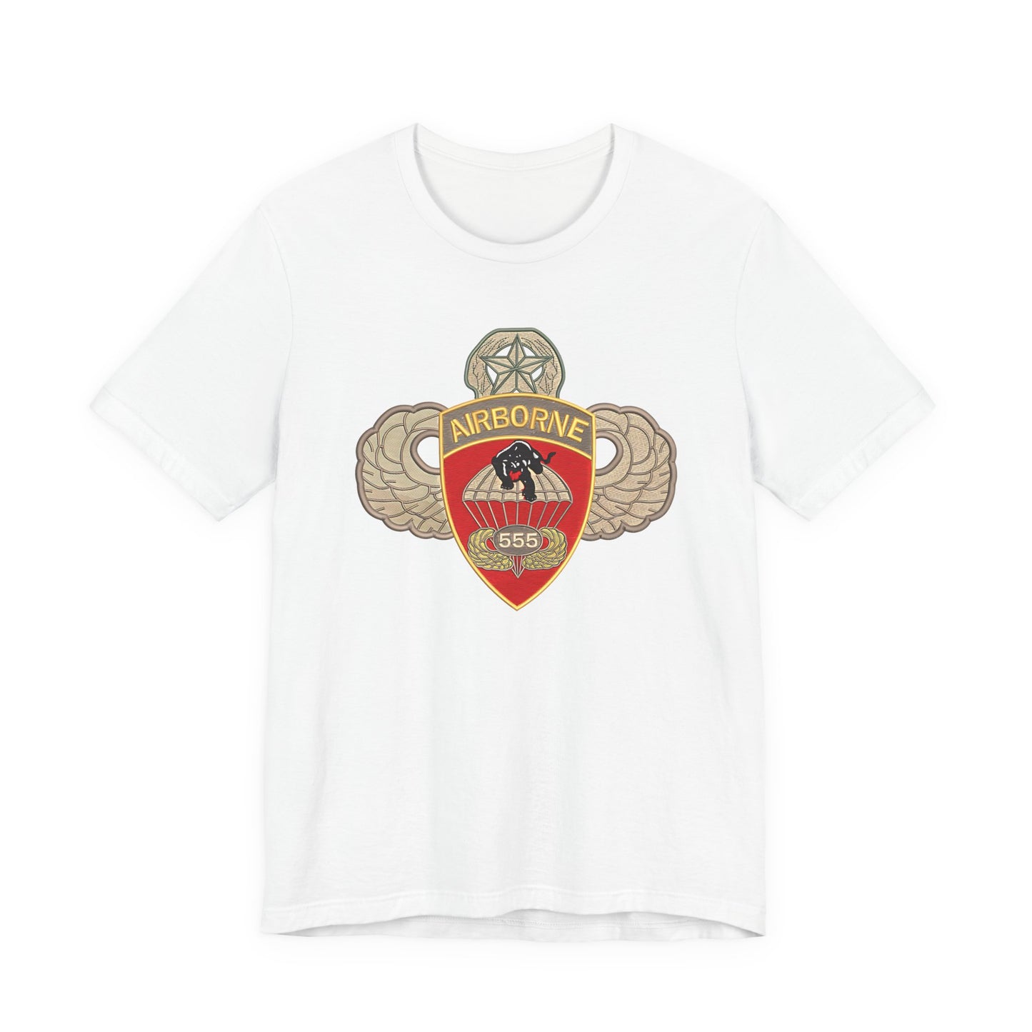 Airborne Spirit Unisex Tee, Military Appreciation Shirt, Casual Wear, Gift for Veterans, Patriotic T-Shirt