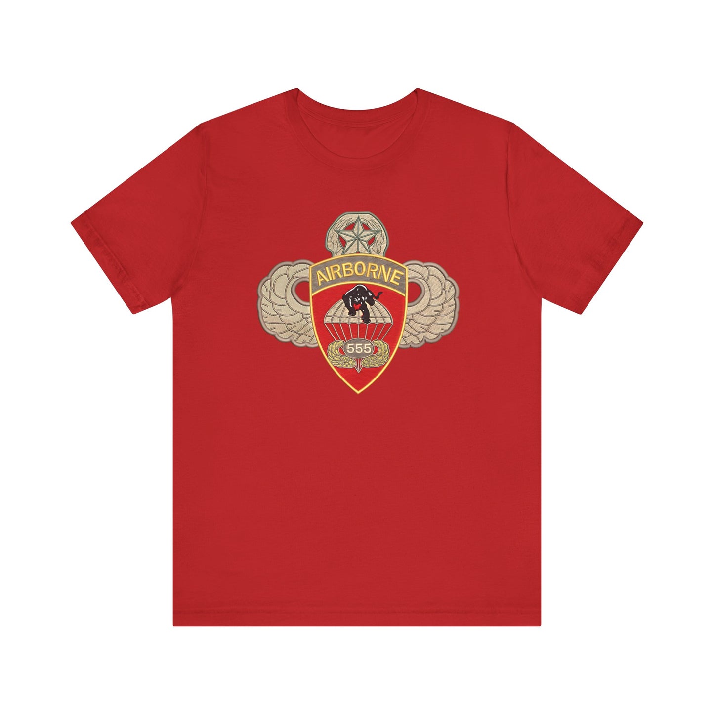 Airborne Spirit Unisex Tee, Military Appreciation Shirt, Casual Wear, Gift for Veterans, Patriotic T-Shirt