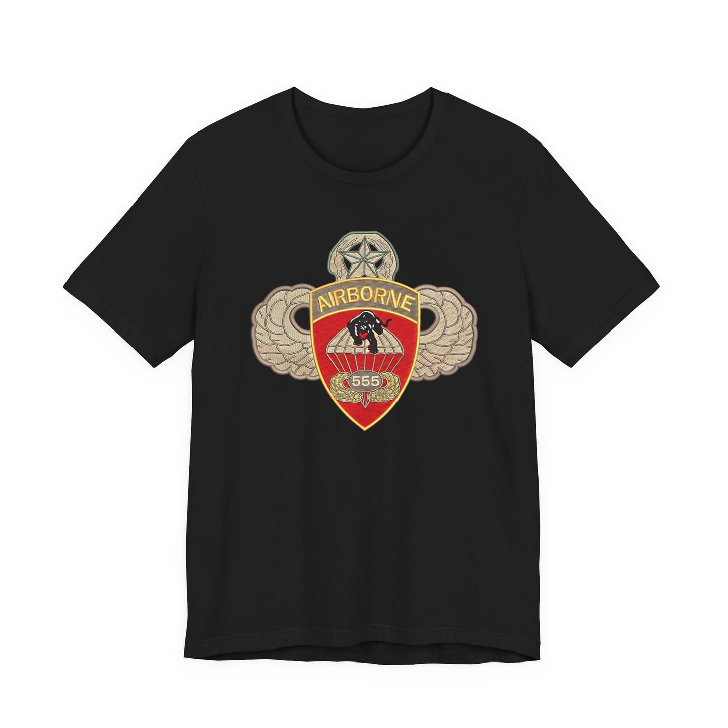 Airborne Spirit Unisex Tee, Military Appreciation Shirt, Casual Wear, Gift for Veterans, Patriotic T-Shirt
