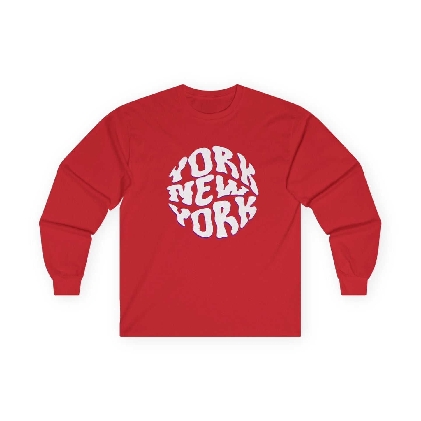 New York Long Sleeve Tee | Casual Summer Top, Gift for Beach Lovers, Vacation Souvenir, Unisex Tee, Summer Wear
