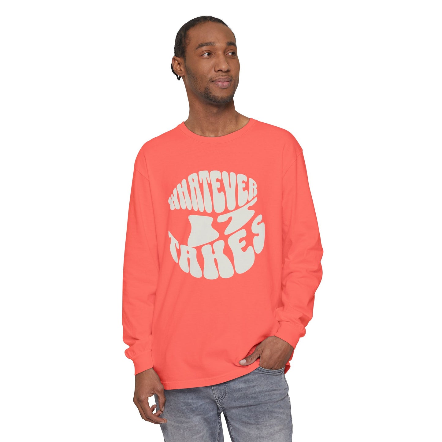 Comfortable Long Sleeve T-Shirt with Motivational Design | Unisex Casual Tee for Everyday Wear, Gift Idea, Relaxation, Outdoor Activities