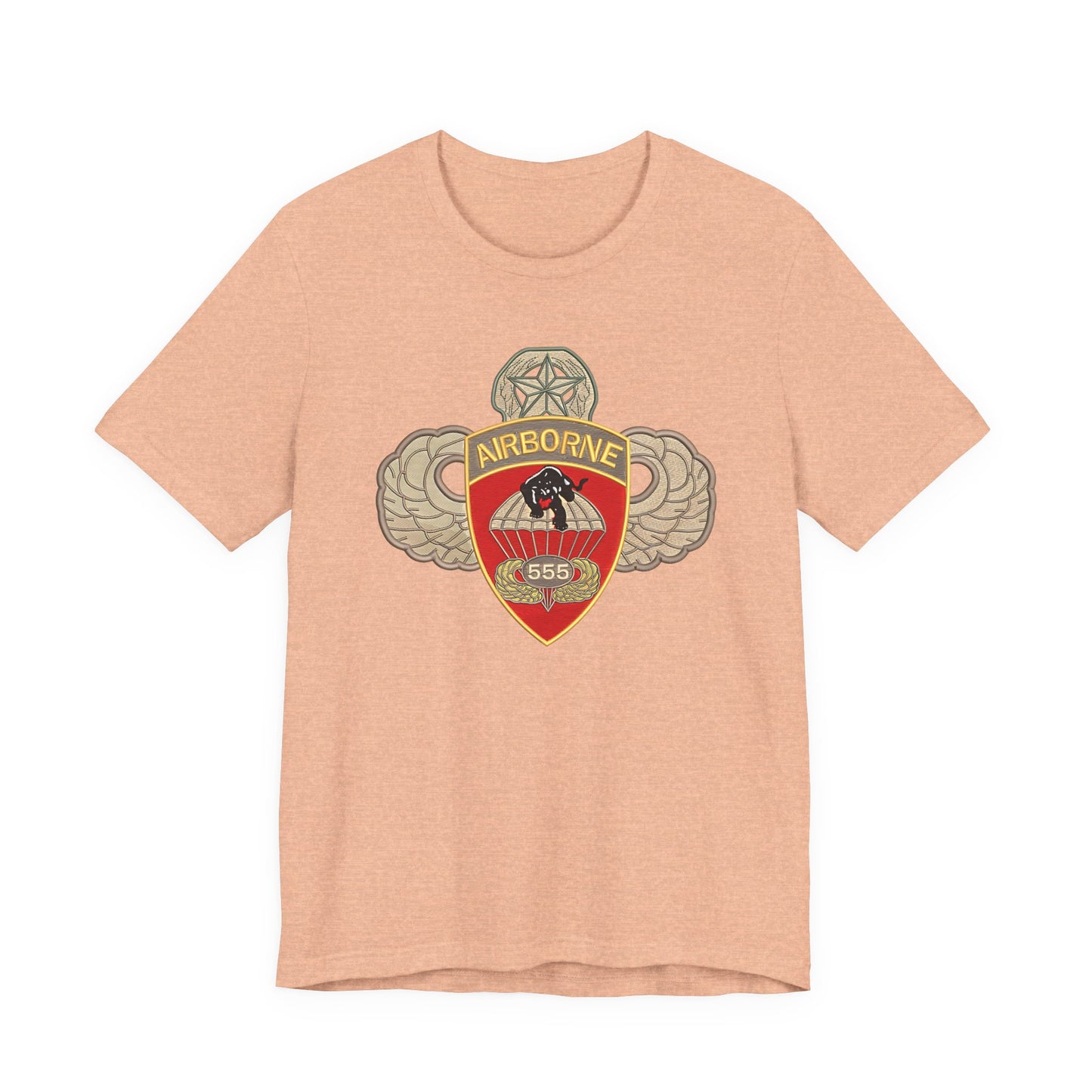 Airborne Spirit Unisex Tee, Military Appreciation Shirt, Casual Wear, Gift for Veterans, Patriotic T-Shirt