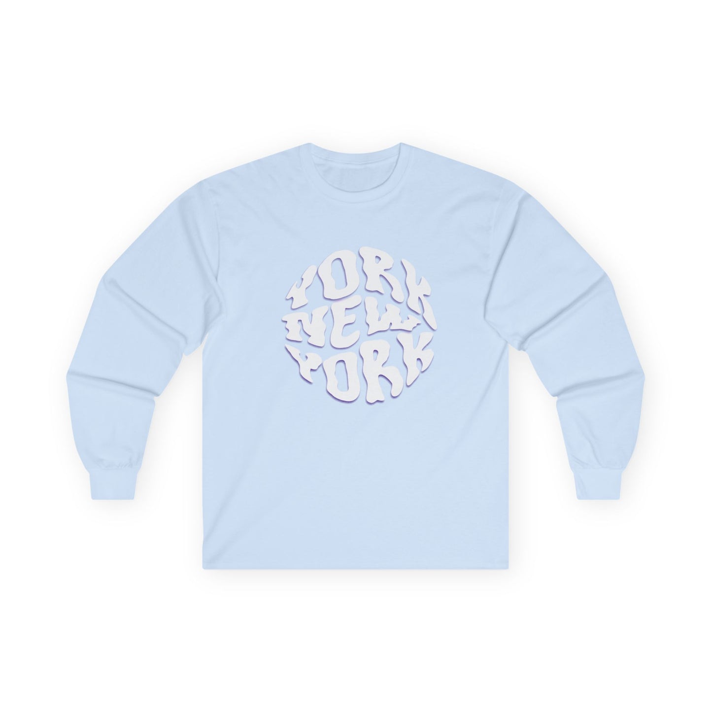 New York Long Sleeve Tee | Casual Summer Top, Gift for Beach Lovers, Vacation Souvenir, Unisex Tee, Summer Wear