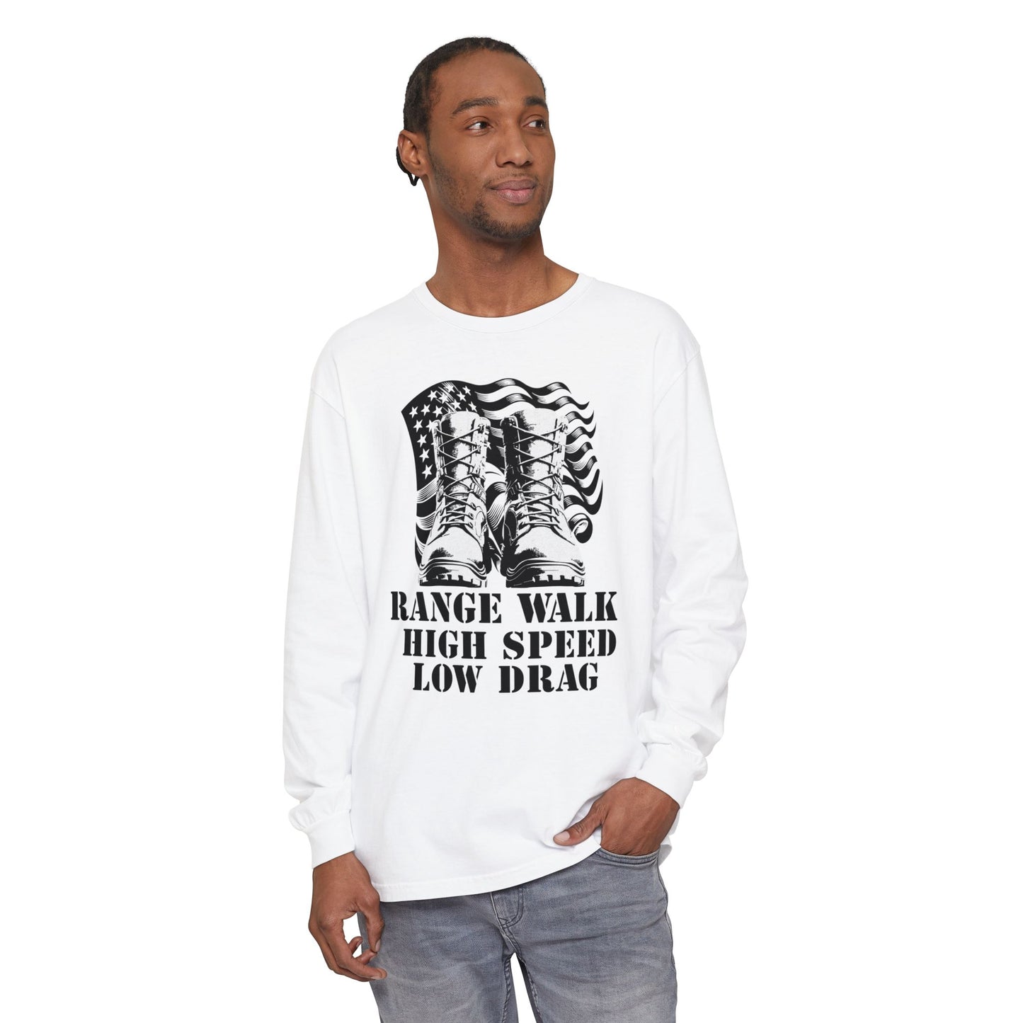 Unisex Garment-dyed Long Sleeve T-Shirt
