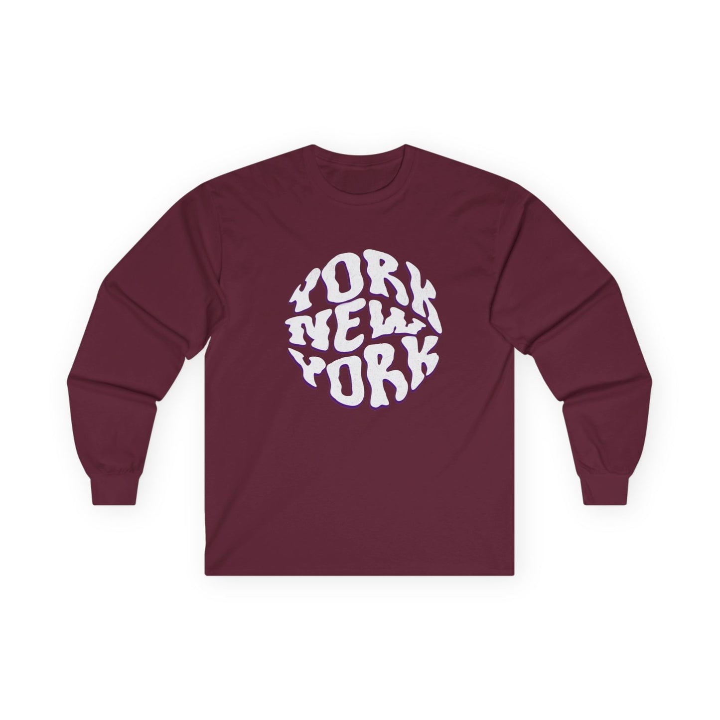 New York Long Sleeve Tee | Casual Summer Top, Gift for Beach Lovers, Vacation Souvenir, Unisex Tee, Summer Wear