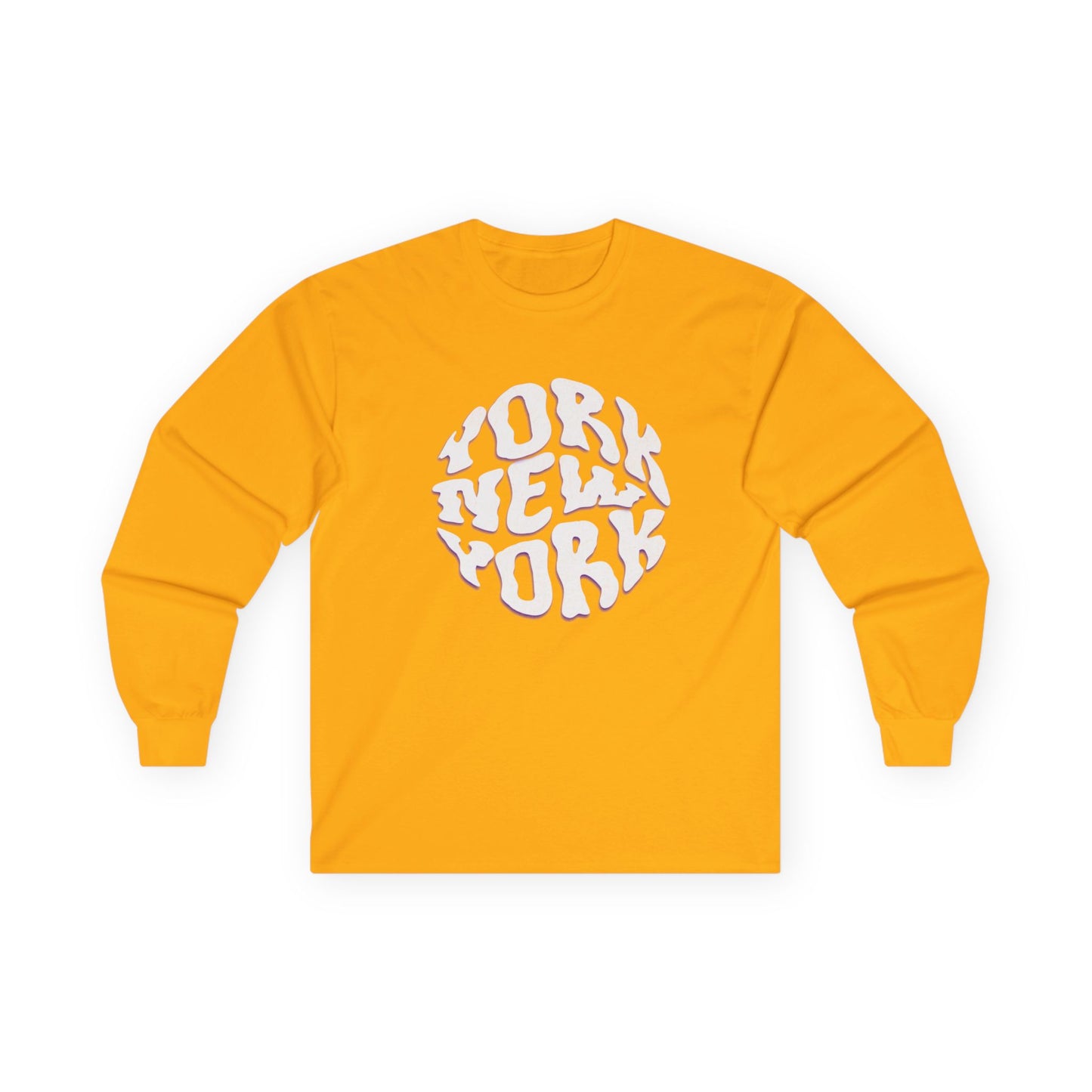 New York Long Sleeve Tee | Casual Summer Top, Gift for Beach Lovers, Vacation Souvenir, Unisex Tee, Summer Wear