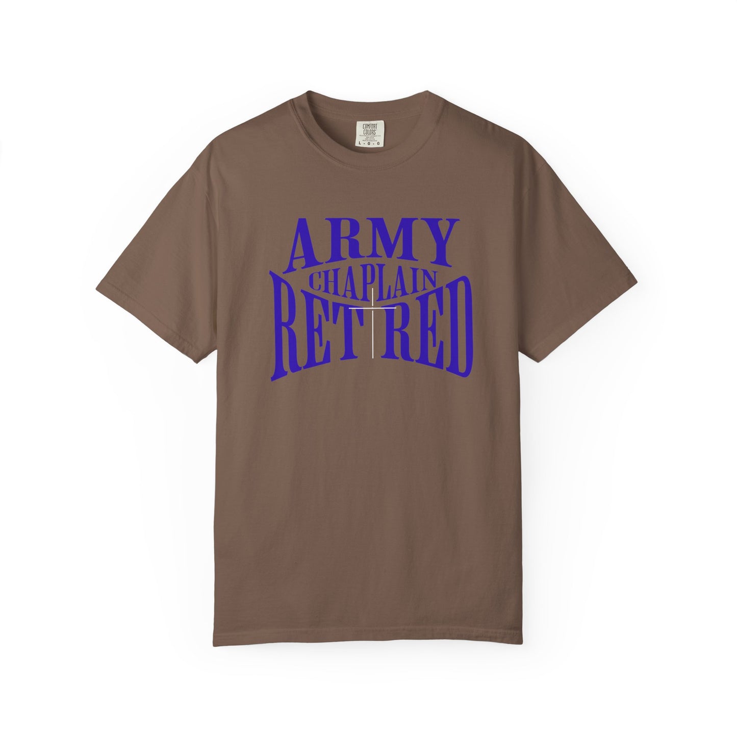 Army Chaplain Retired T-Shirt - Garment-Dyed Unisex Tee, Perfect for Veterans, Retirement Gift, Casual Style, Army Apparel
