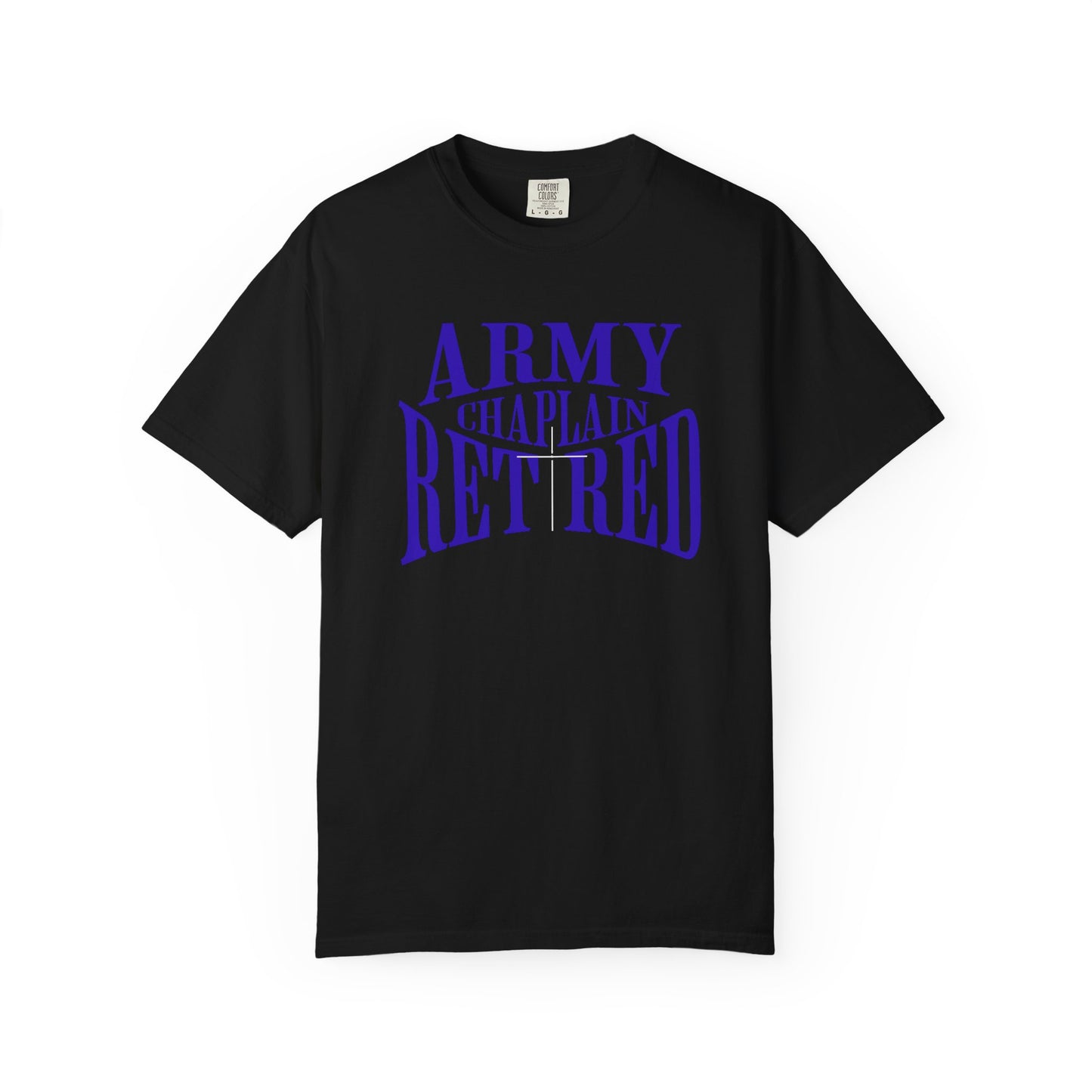Army Chaplain Retired T-Shirt - Garment-Dyed Unisex Tee, Perfect for Veterans, Retirement Gift, Casual Style, Army Apparel