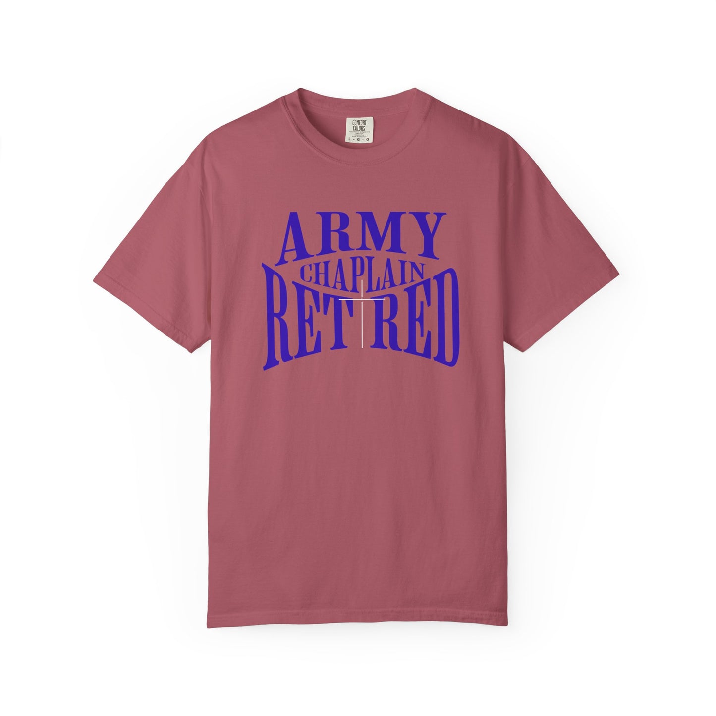 Army Chaplain Retired T-Shirt - Garment-Dyed Unisex Tee, Perfect for Veterans, Retirement Gift, Casual Style, Army Apparel