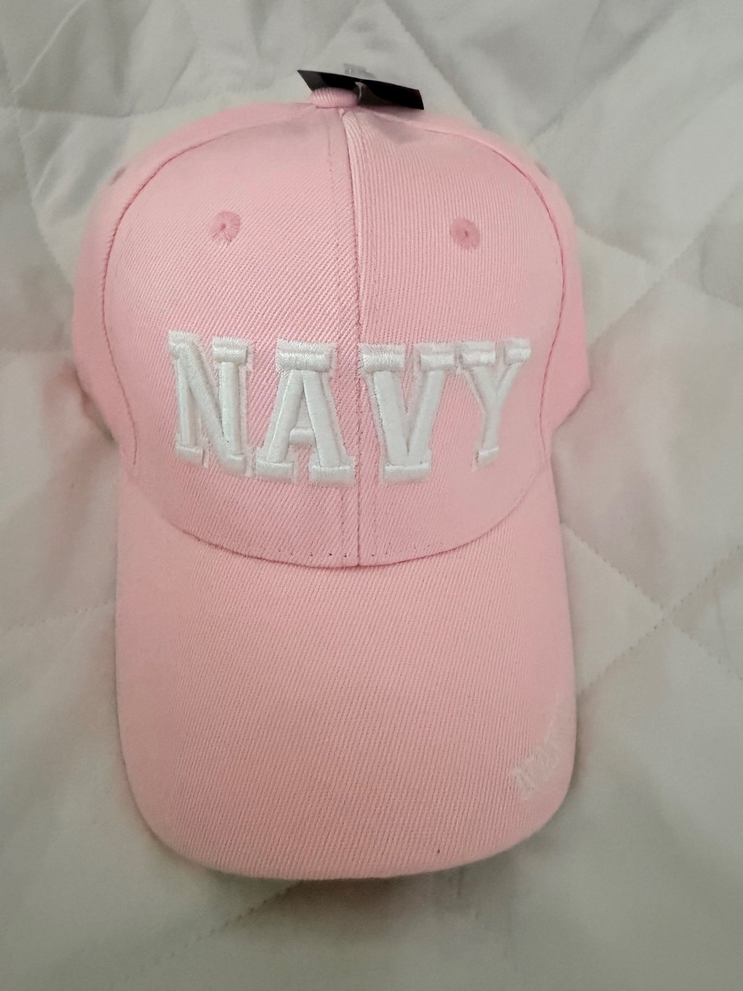 Navy Light Pink Cap