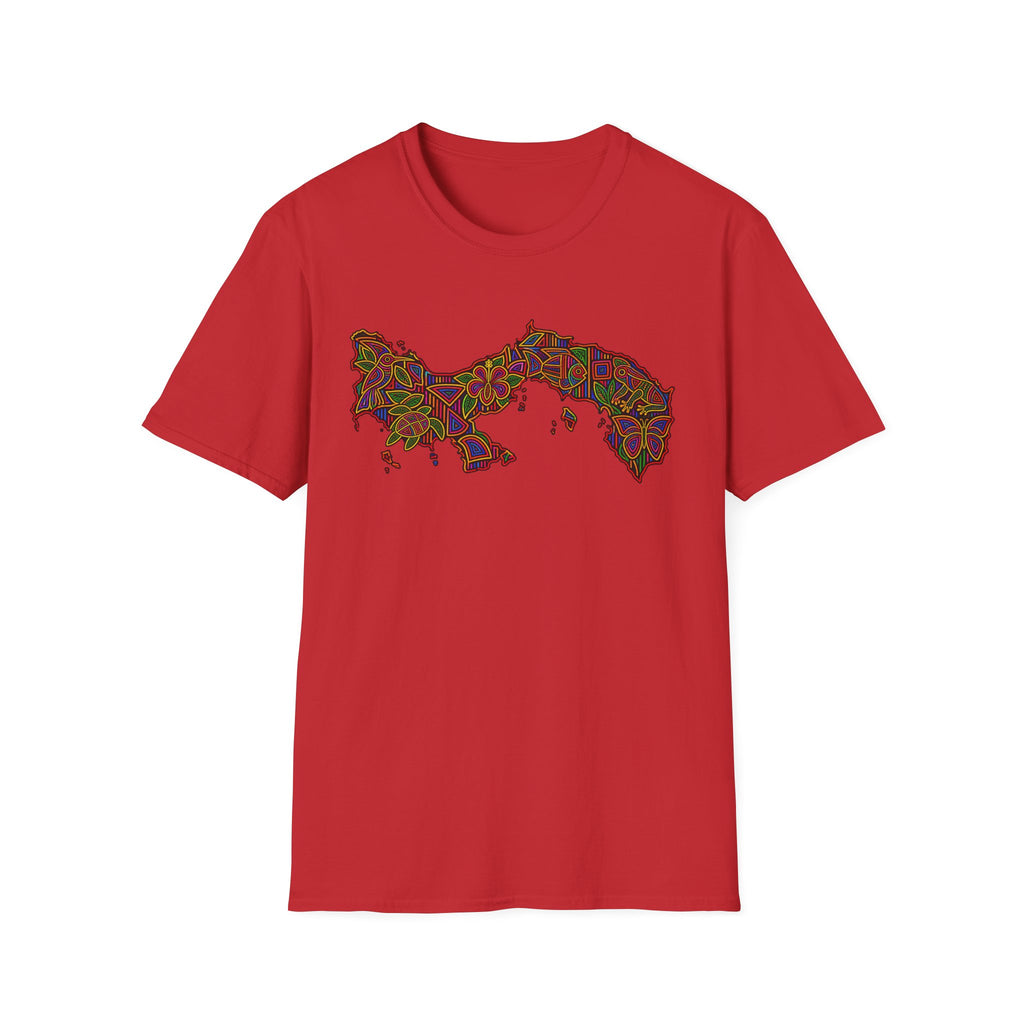 Panama Map T-Shirt — Colorful Mosaic Isthmus Map Tee