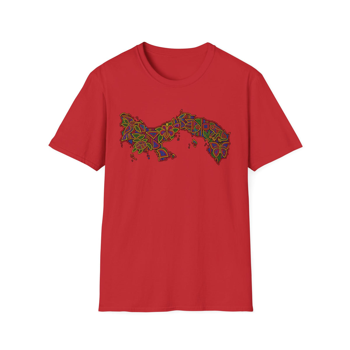 Panama Map T-Shirt — Colorful Mosaic Isthmus Map Tee