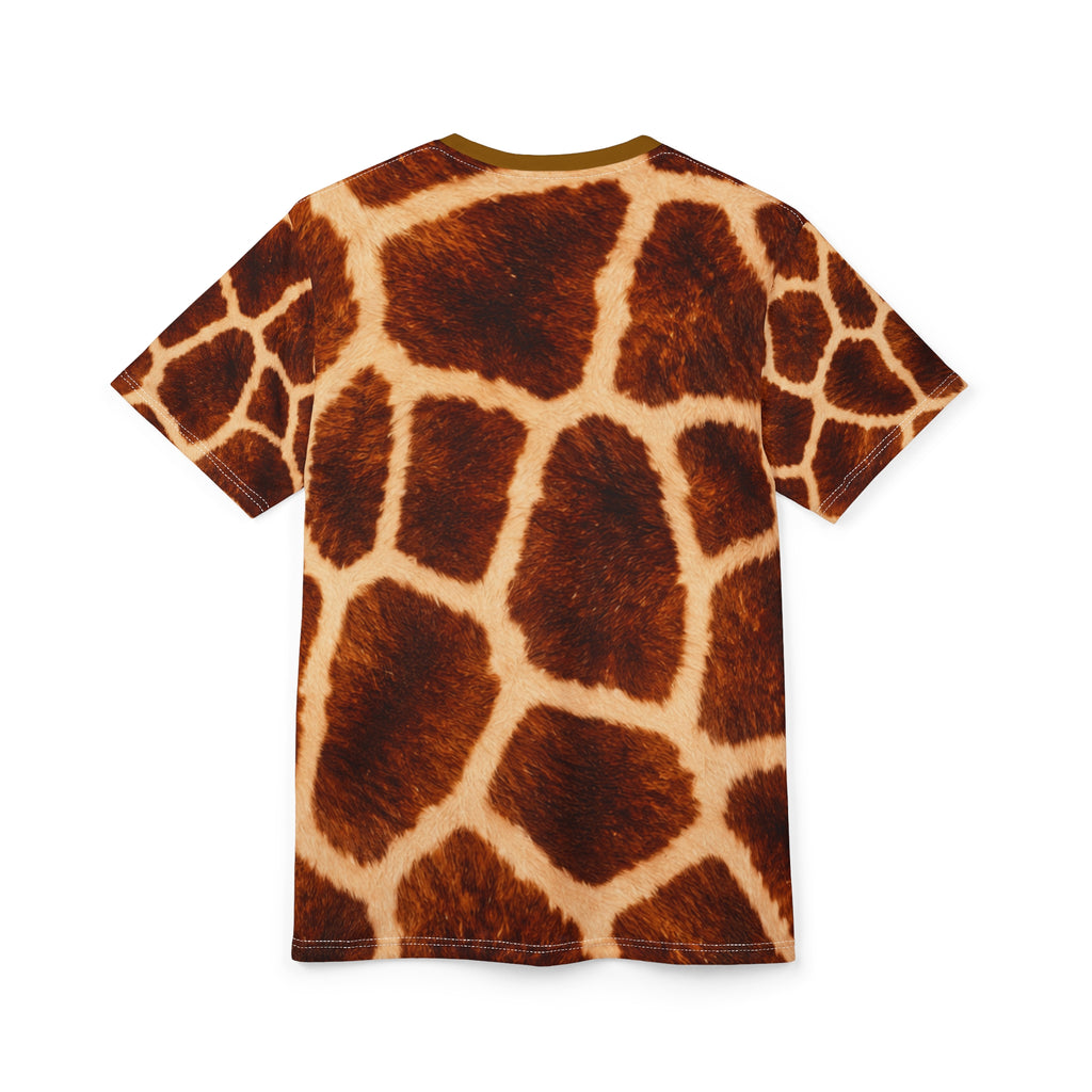 Giraffe Print Tee — All-Over Animal Pattern T-Shirt