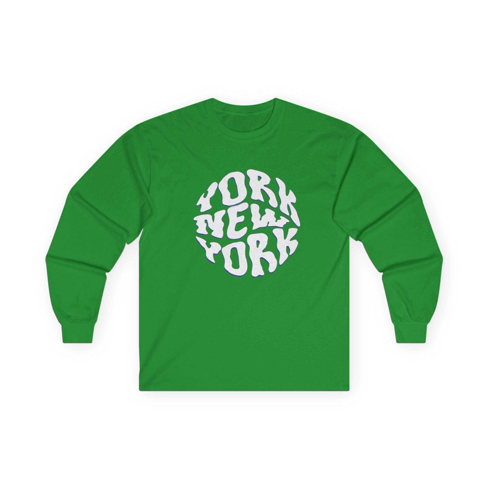 New York Long Sleeve Tee | Casual Summer Top, Gift for Beach Lovers, Vacation Souvenir, Unisex Tee, Summer Wear