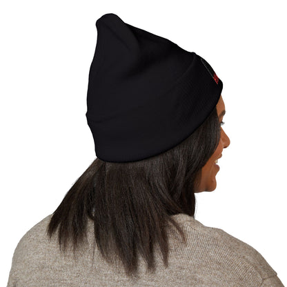 Stylish Embroidered Cuffed Beanie - Cozy Unisex Winter Hat, Fashion Accessory, Ideal Gift, Streetwear Essential
