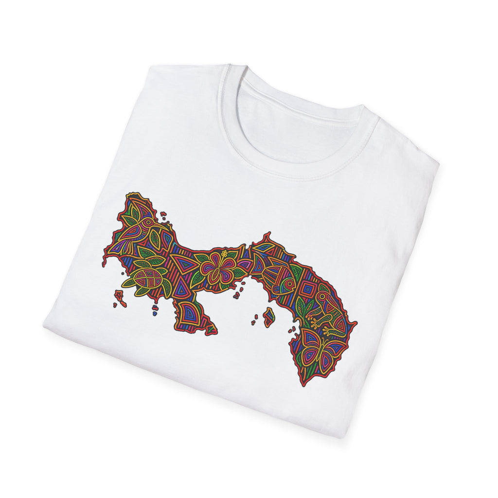 Panama Map T-Shirt — Colorful Mosaic Isthmus Map Tee