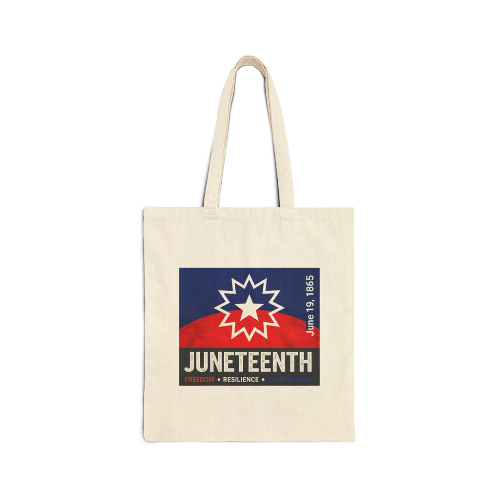 Juneteenth Tote Bag — Celebrate Freedom Cotton Canvas Tote
