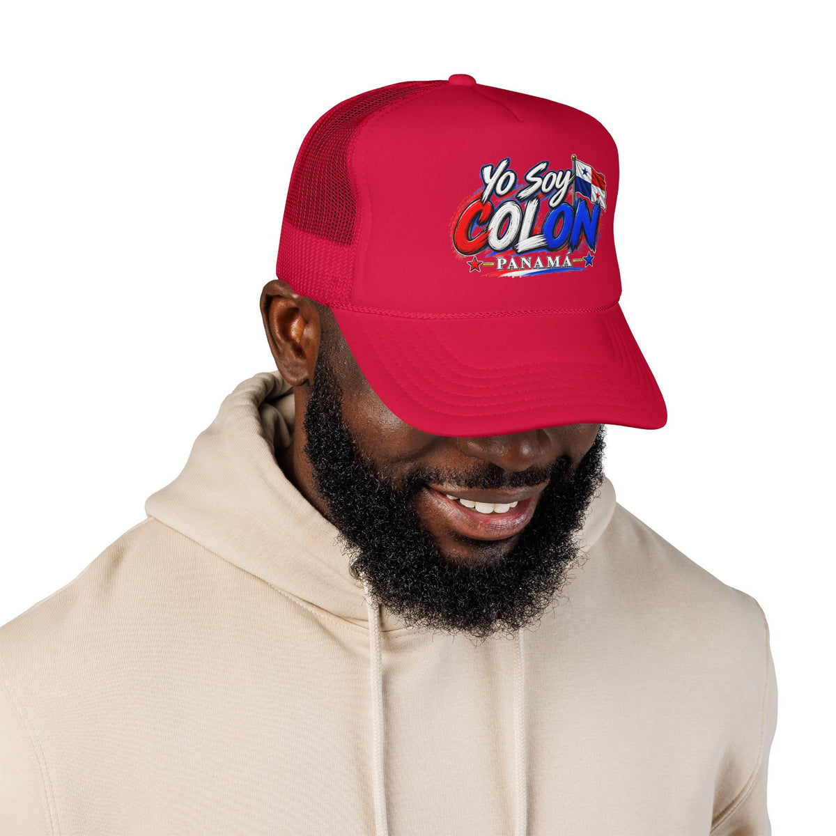 Yo Soy Colón Panama Foam Trucker Hat — Panamanian Pride Mesh Cap