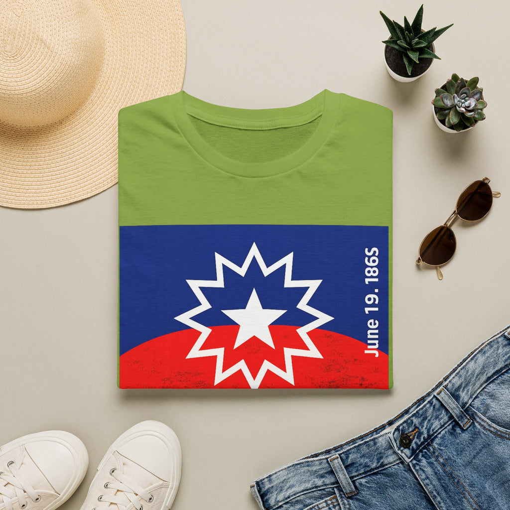 Juneteenth Celebration T-Shirt — Juneteenth Flag Design (June 19, 1865)
