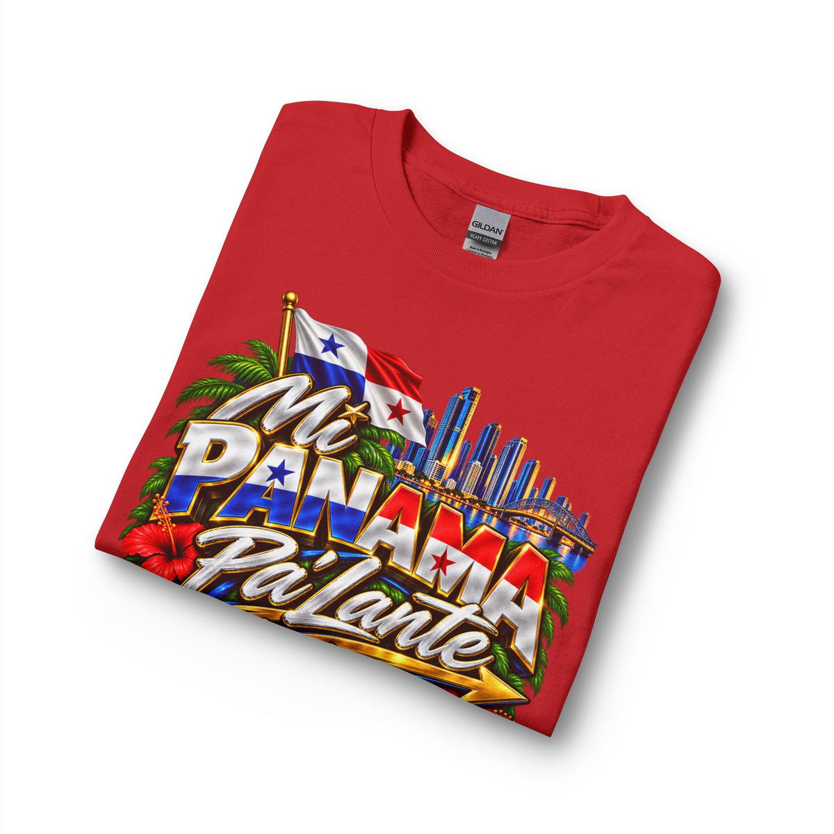 Mi Panama Pa'lante Long Sleeve Shirt — Panama City Skyline & Flag Tee