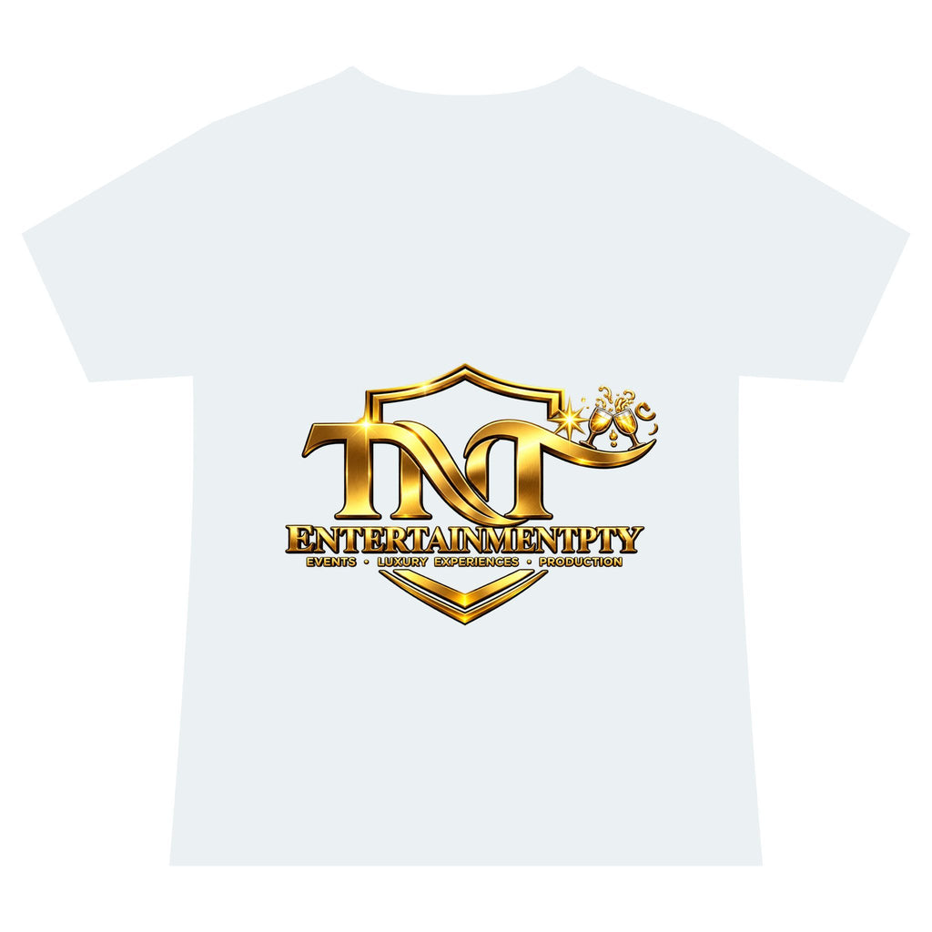 TNT Women EntertainmentPTY Gold Logo V-Neck Tee