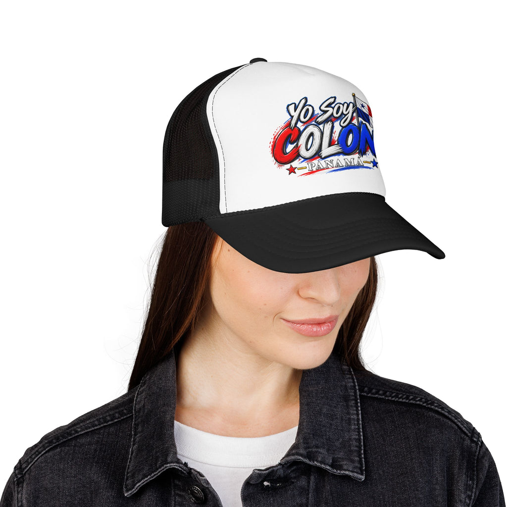 Yo Soy Colón Panama Foam Trucker Hat — Panamanian Pride Mesh Cap