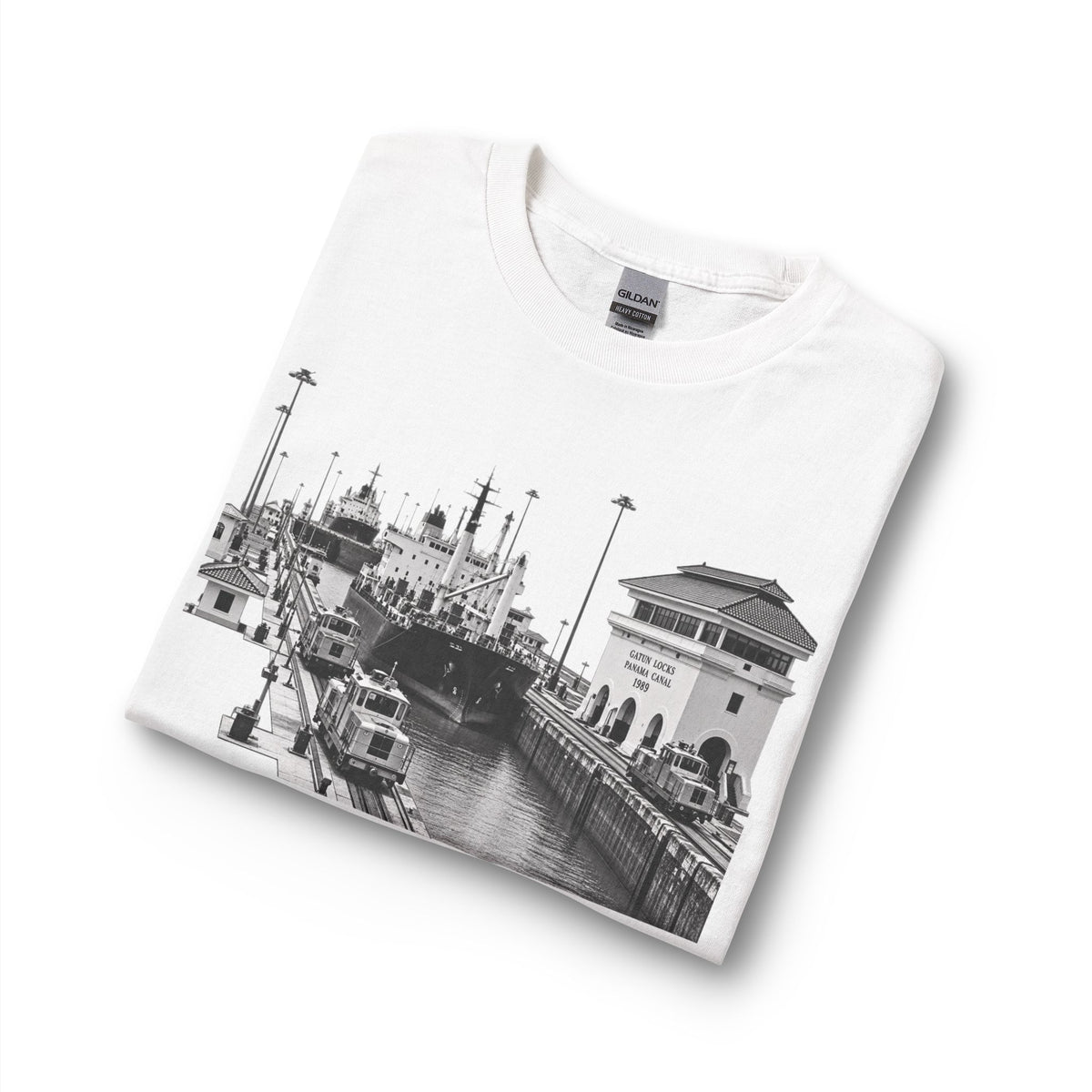 Gatun Locks Panama Canal Vintage Photo Long Sleeve Tee