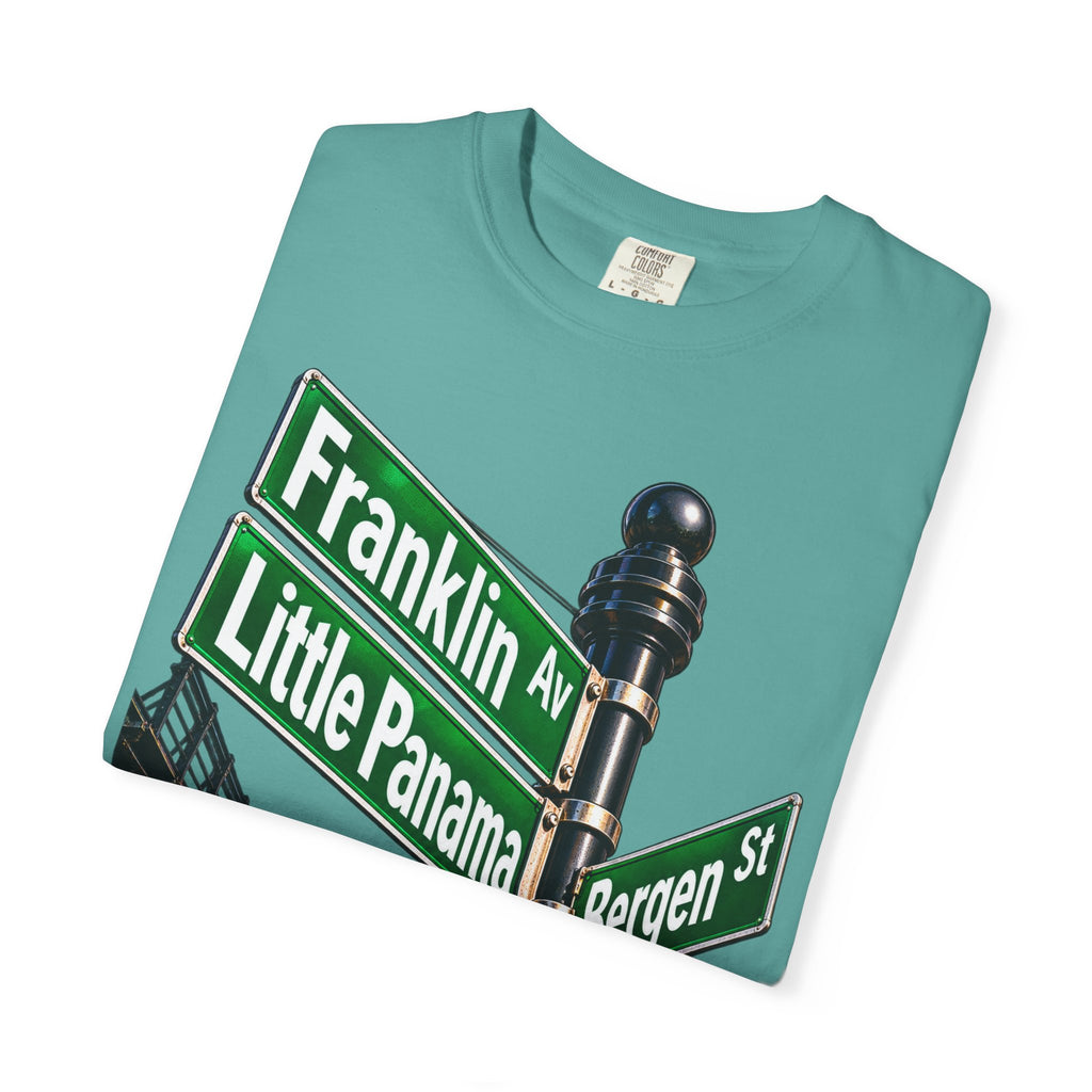 Brooklyn Street Sign T-Shirt — Franklin Ave & Bergen St Little Panama Graphic Tee