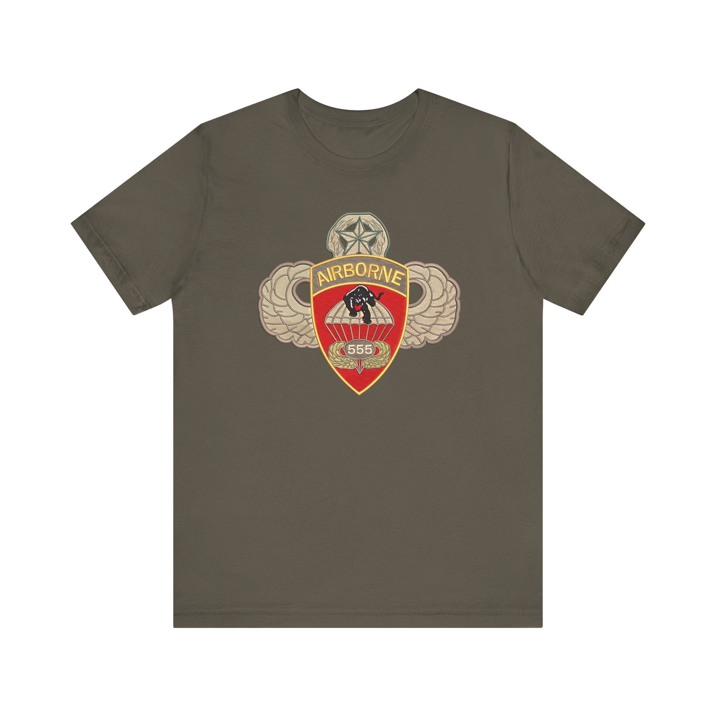 Airborne Spirit Unisex Tee, Military Appreciation Shirt, Casual Wear, Gift for Veterans, Patriotic T-Shirt