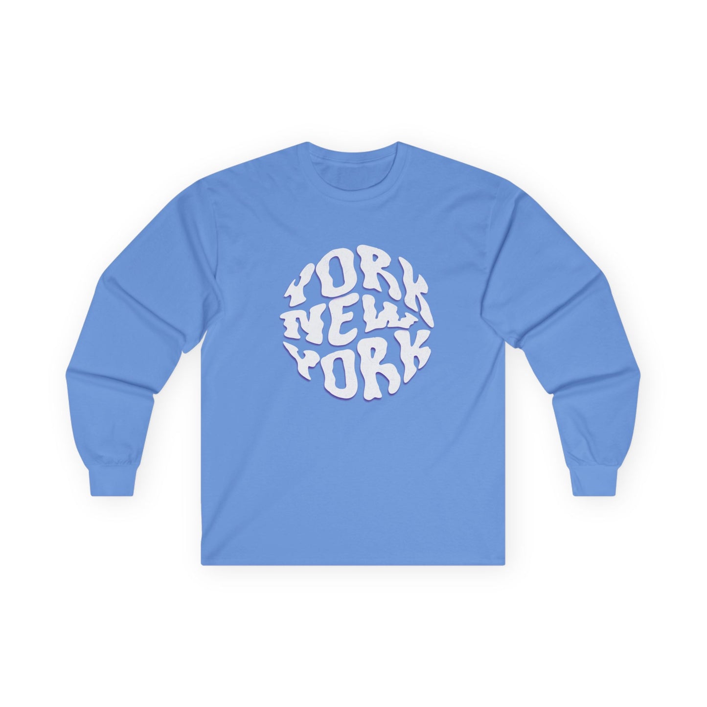 New York Long Sleeve Tee | Casual Summer Top, Gift for Beach Lovers, Vacation Souvenir, Unisex Tee, Summer Wear