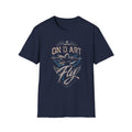 Fly Vintage Airplane T-Shirt — "On Da Art Fly" Pilot Graphic Tee