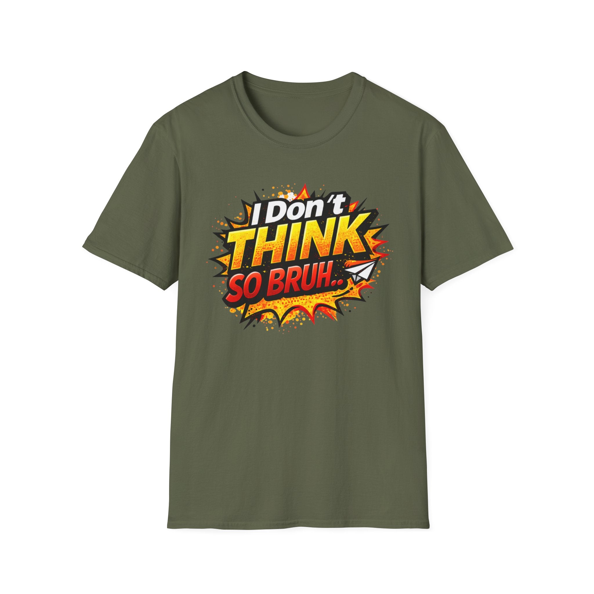 I Don't Think So Bruh T-Shirt — Funny Comic Pop Art Graphic Tee