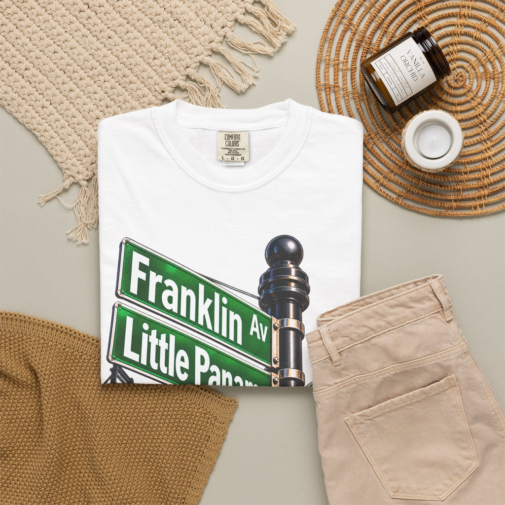 Brooklyn Street Sign T-Shirt — Franklin Ave & Bergen St Little Panama Graphic Tee