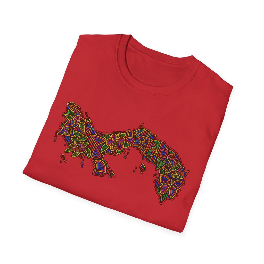 Panama Map T-Shirt — Colorful Mosaic Isthmus Map Tee