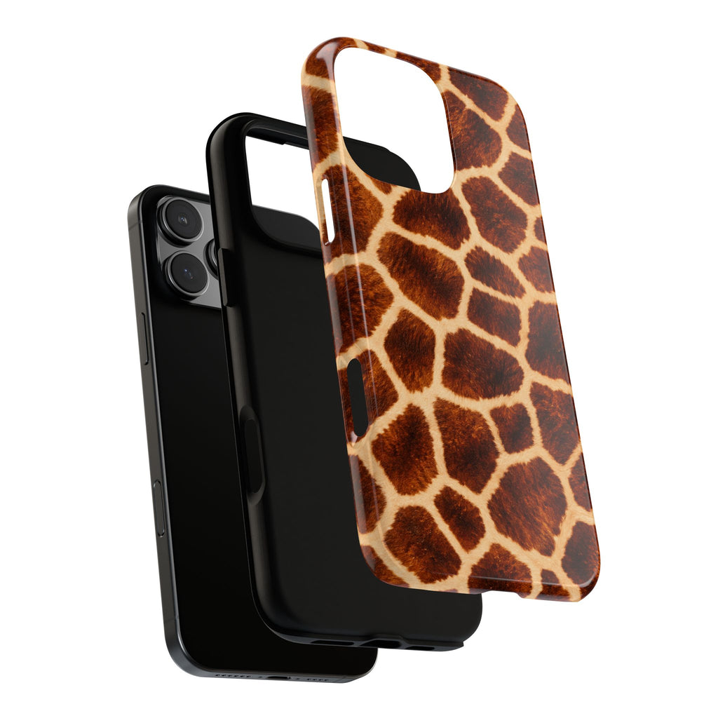 Giraffe Print Tough Phone Case — Protective Safari Animal Pattern
